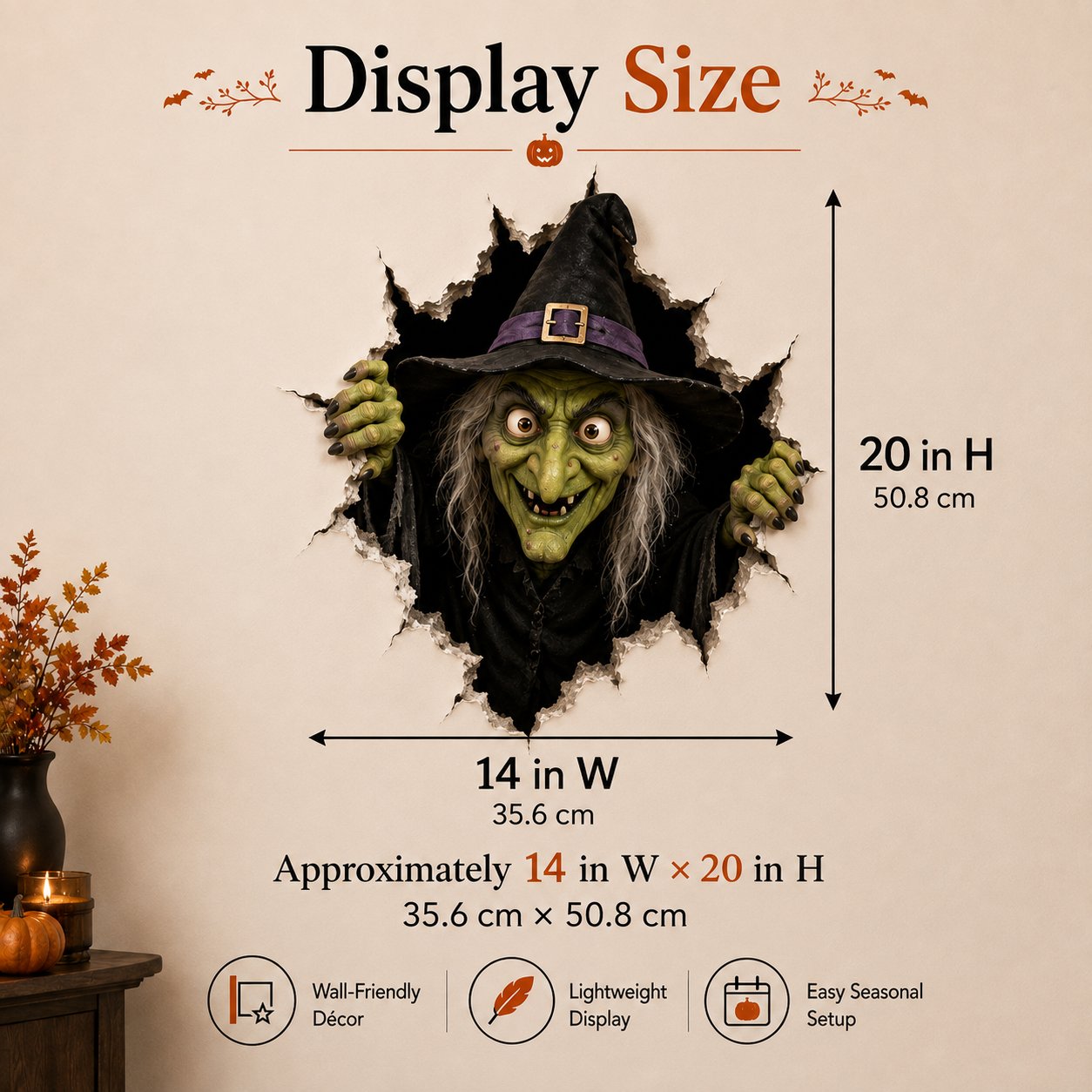 🔥Last Day 50% OFF- Halloween Break-In 3D Wall Decals