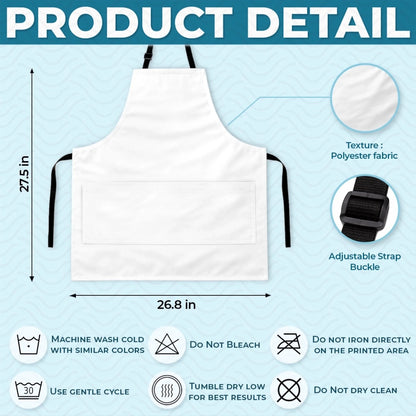 🔥Personalized Apron (with Pockets) – A Gift for Men – King of BBQ