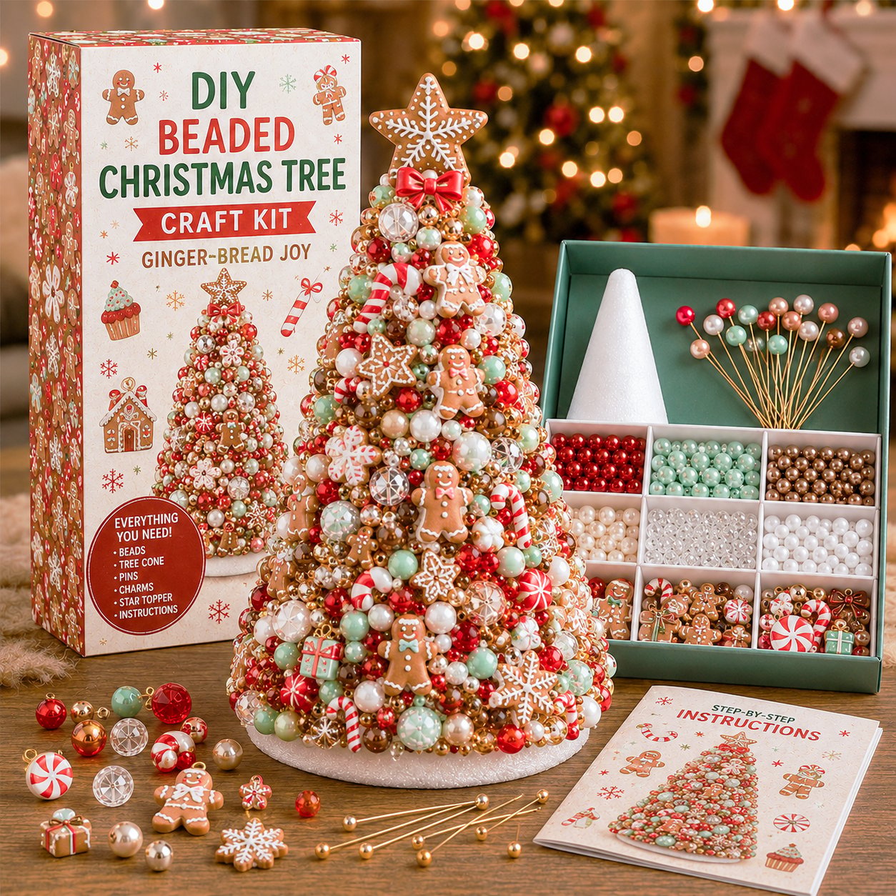 🎄DIY Beaded Christmas Tree Craft Kit🎄