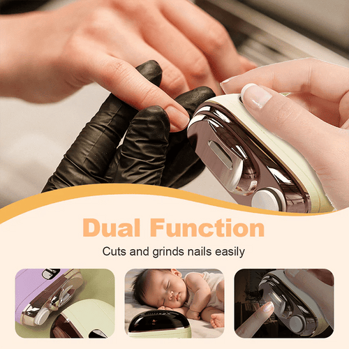⏳Time-Limited Special⏰2-in-1 Smart Electric Nail Trimmer & Polisher for All Ages 👨‍👩‍👧‍👦 – Blade-Free, Blood-Free & Stress-Free Nail Care! 💅