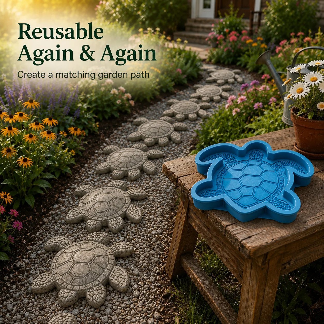 💥 LAST DAY 49% OFF - 🌊 Reusable Ocean Theme Garden Art Mold – Make Your Garden Truly One of a Kind (📦Buy 2 Free Shipping)