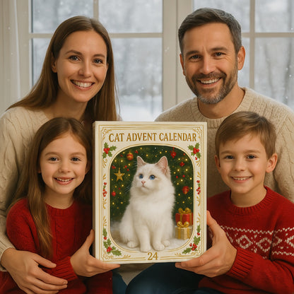 ⏰BUY 2 GET 1 FREE⏰2026 Cat Advent Calendar Gift for Adults Friends Cat Owners and Lovers Christmas Holiday Countdown Gift 24 Designs Cats Charm Christmas Tree Ornament