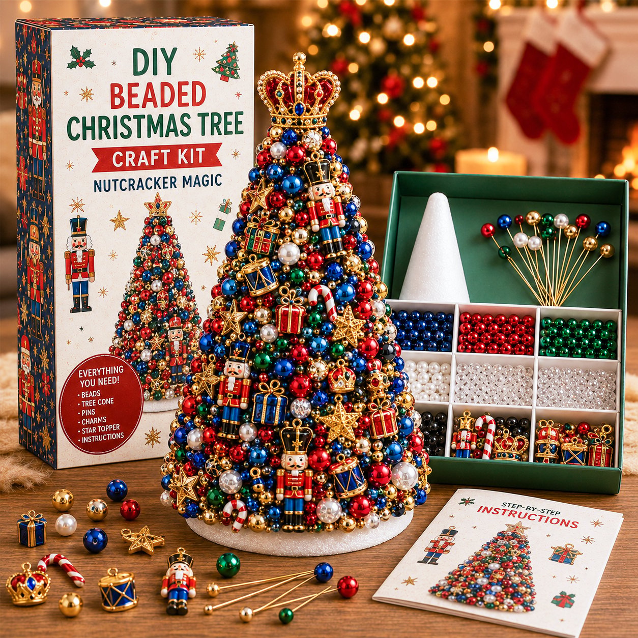 🎄DIY Beaded Christmas Tree Craft Kit🎄