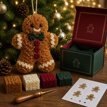 🔥49% Off Last Day - BUY 3 GET 1 FREE🔥 3D Fabric Poke Christmas Ornament Kit