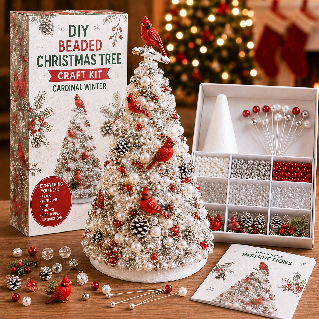 🎄DIY Beaded Christmas Tree Craft Kit🎄