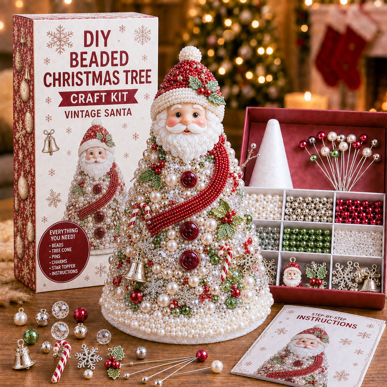 🎄DIY Beaded Christmas Tree Craft Kit🎄