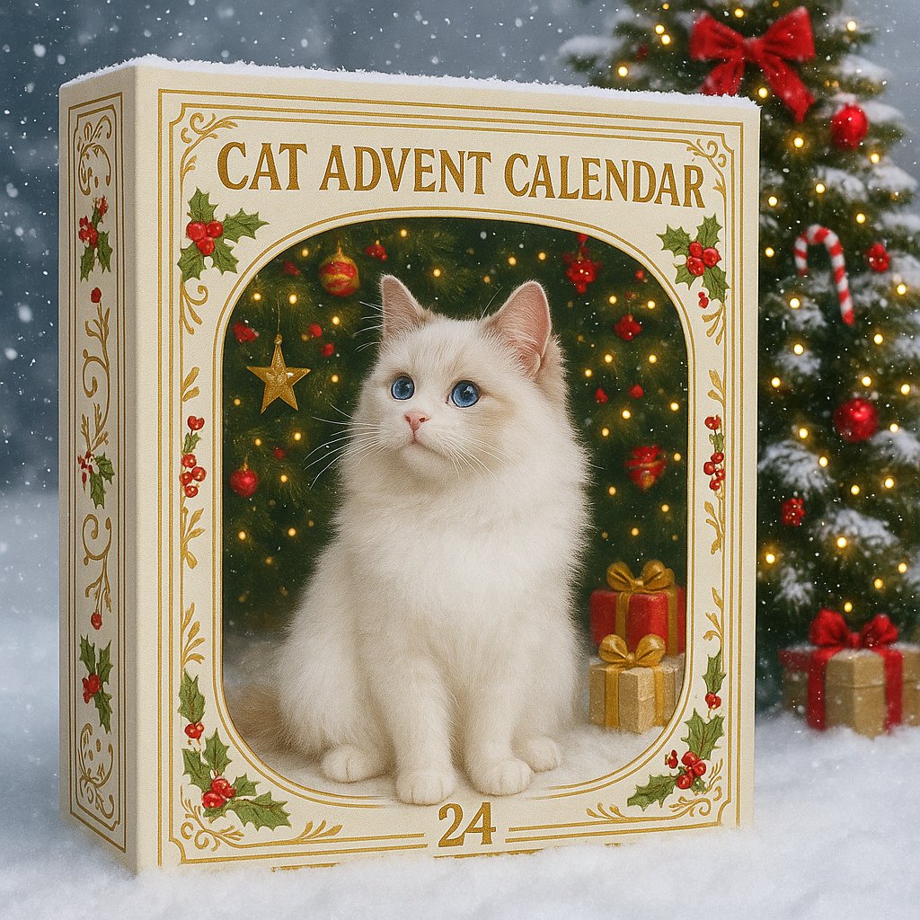 ⏰BUY 2 GET 1 FREE⏰2026 Cat Advent Calendar Gift for Adults Friends Cat Owners and Lovers Christmas Holiday Countdown Gift 24 Designs Cats Charm Christmas Tree Ornament