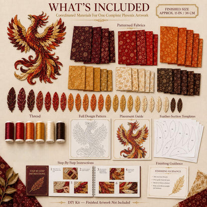 ⏳ Last Day 49% OFF – 🌙 Beginner-Friendly Mythic Wilds DIY Layered Patchwork Art Kit | Complete Kit with Patterned Fabrics, Sewing Materials & Step-by-Step Guide Included 💕
