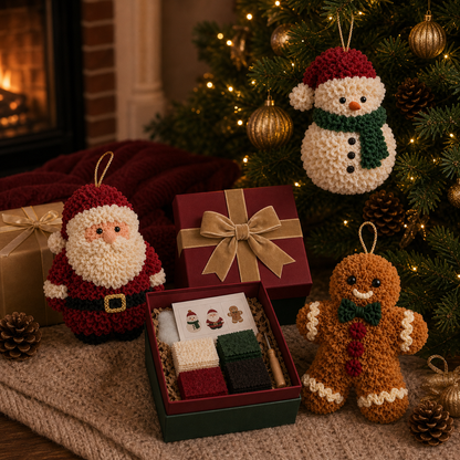 🔥49% Off Last Day - BUY 3 GET 1 FREE🔥 3D Fabric Poke Christmas Ornament Kit