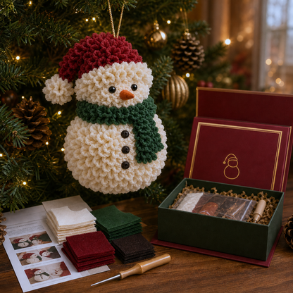 🔥49% Off Last Day - BUY 3 GET 1 FREE🔥 3D Fabric Poke Christmas Ornament Kit