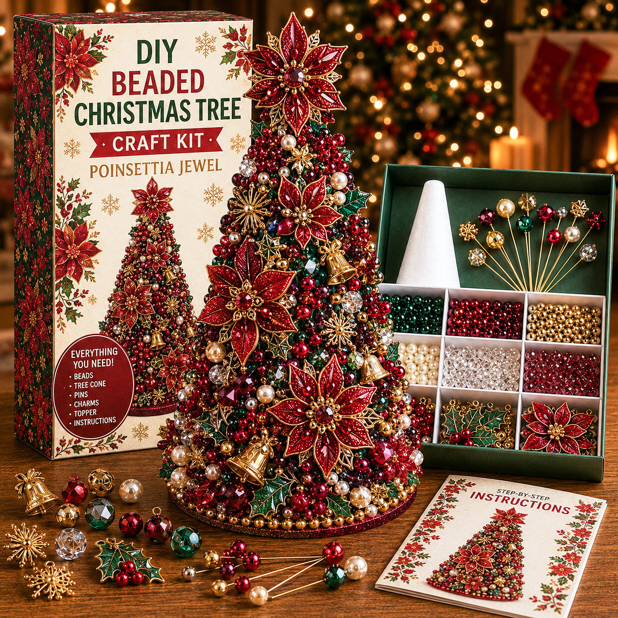🎄DIY Beaded Christmas Tree Craft Kit🎄